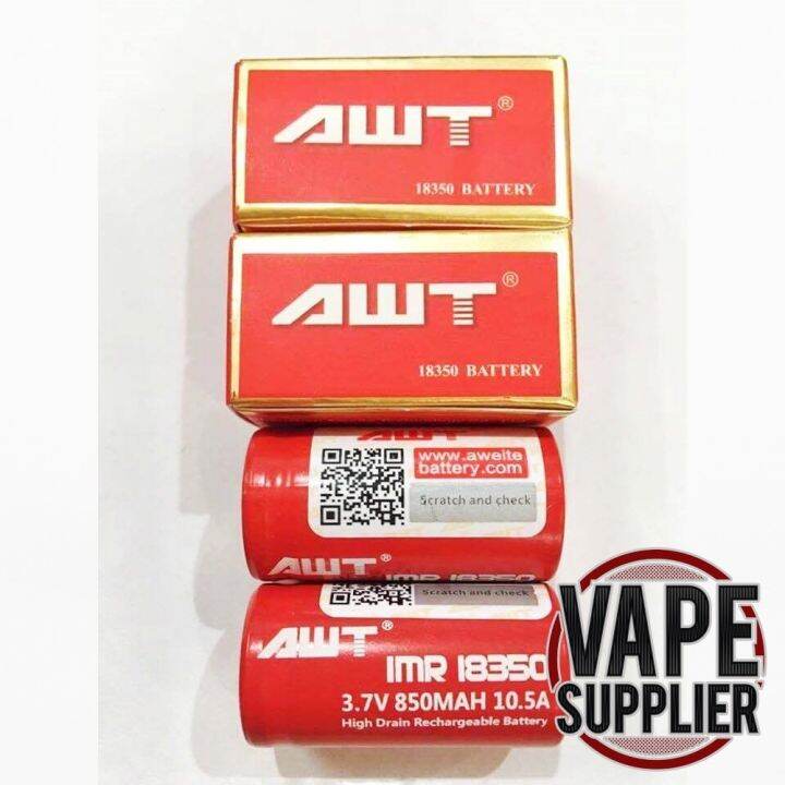 HOT AWT 18350 850MAH 10.A BATTERY Lazada PH