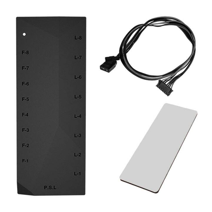 HA02 ARGB Hub PWM Fan Controller Powered 8 Way 5V 3 Pin 8 Way PWM Fan