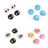 New Cute Cat Dog Shark Soft Thumb Stick Grip Cap Protective Cover For Switch Oled NS Lite Joy-con Controller Thumbstick Case Controllers