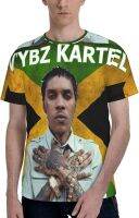 JULEMY Vybz Kartel T-Shirt Mens 3D Print Summer Casual Comfort O-Neck Short Sleeve Tshirt