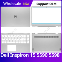 ใหม่เดิมสำหรับ Inspiron 15 5590 5598แล็ปท็อปจอแอลซีดีปกหลังด้านหน้าฝาบานพับ palmrest กรณีล่าง ABCD เชลล์