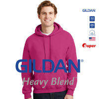 [US Size] GILDAN® ซุปเปอร์ เฮฟวี่เบลนด์ ฮู้ดแบบสวม - ชมพูเข้ม 10C