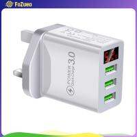 FoZueo ระบบ3USB ดิจิตอลแบบพกพาที่ชาร์จความเร็วสูงชาร์จเร็วสำหรับการเดินทาง