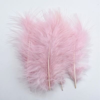 Leather Pink Marabou Turkey Feathers Pheasant for Crafts Carnaval Assesoires Plumas