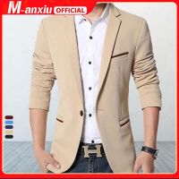 ZZOOI 2022 Brand New Mens Casual Blazers Autumn Spring Fashion Slim Suit Jacket Men Blazer Masculino Clothing Vetement Homme