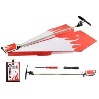 【LZ】 Modelo de avião de papel dobrável elétrico para crianças DIY Motor Power Plane Kit Brinquedos Voadores Educativos para Crianças