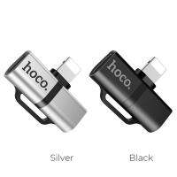 ( Promotion+++) คุ้มที่สุด Hoco. LS20 Adaptor แปลงช่องเสียบ iPhone ให้ชาร์จพร้อมฟังเพลงได้ Output 2.0A ราคาดี อุปกรณ์ สาย ไฟ ข้อ ต่อ สาย ไฟ อุปกรณ์ ต่อ สาย ไฟ ตัว จั๊ ม สาย ไฟ