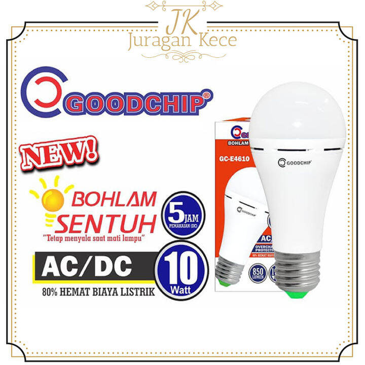 Juke Bohlam Lampu Emergency Led Gc E4610 Goodchip Lampu Sentuh Otomatis