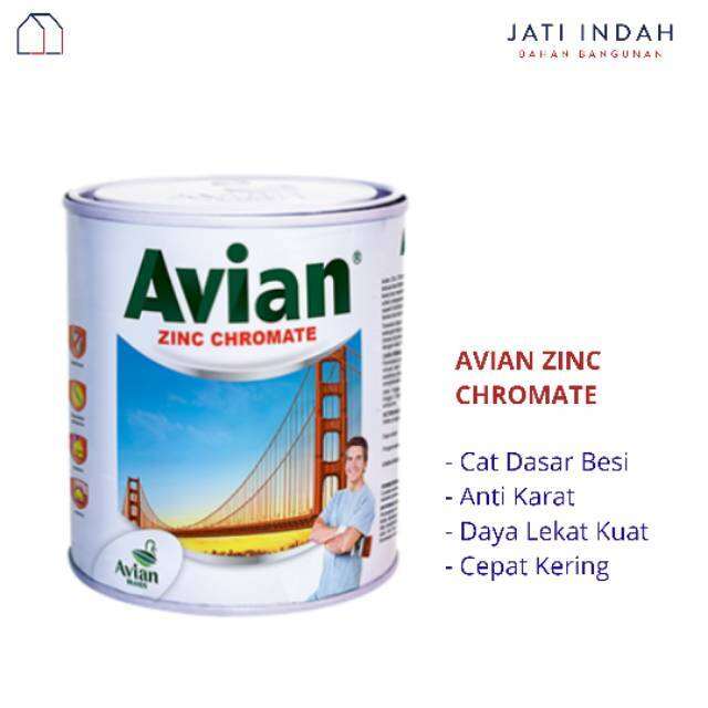 Avian Zinc Chromate Cat Dasar Besi Anti Karat 1 liter Lazada Indonesia