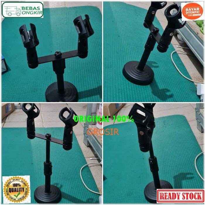 G550 ORIGINAL STAND MIC HOLDER CABANG 2in1 TIANG MIK MICROPHONE