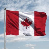 ☬ Canada national flag 90X150cm Hanging Polyster Red Maple Leaf Printed Canadian National Flags For Decoration