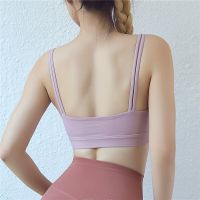 เสื้อเสื้อฟิตเนส Bra Olahraga Seamless สำหรับผู้หญิง,เสื้อบราทรงสปอร์ตดันวิ่งโยคะ