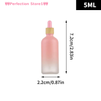 ?Perfection Store1? ขวดแก้วสีชมพูขุ่นขนาด5 10 15 20มล. พร้อมหลอดหยดปิเปตขวดน้ำมันหอมระเหยสีชมพูขวดบรรจุเครื่องสำอางเอสเซนส์