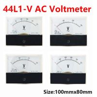 44L1-V AC Voltmeter Ac10V15V 20V 30V 50V 100V 150V 250V 300V 450V 500V 600V 750V Pointer Voltmeter 80 * 100mm To Measure Single Electrical Trade Tools