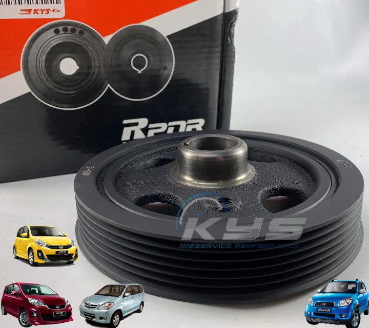 RPNR BRAND CRANK SHAFT TIMING MAIN PULLEY (6PK) TOYOTA AVANZA,RUSH PERODUA ALZA,MYVI