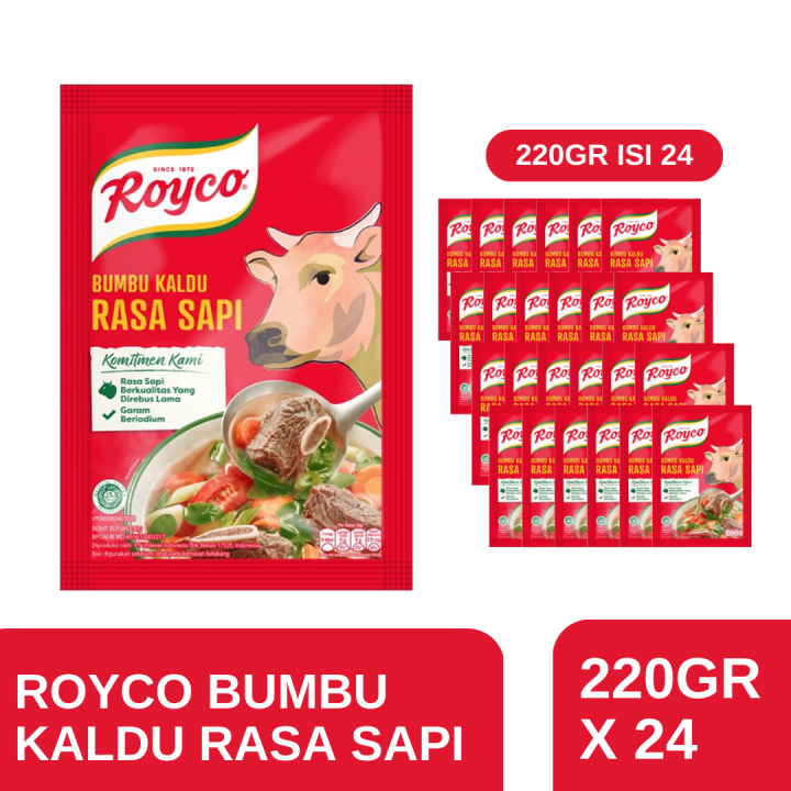 Royco Kaldu Sapi 220G Isi 24 (1 Karton) | Lazada Indonesia