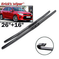 CWErick S Wiper LHD Hybrid ด้านหน้าใบปัดน้ำฝนสำหรับ Kia Rio 4 MK4 2017-2022กระจกหน้ารถกระจกหน้าต่างด้านหน้า26 "16"