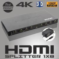 HDMI SPlitter 1X8 HDMI 1 In 8 Out switch splitter 3D 4K * 2K