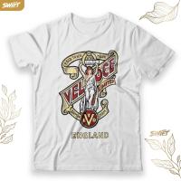 เสื้อยืดคลาสสิกโลโก้โลหะติดรถจักรยานยนต์อังกฤษ-Velocette Maiden TSHIRT BAJU DISTRO