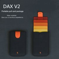 New Arrival DAX V2 V3 Mini Slim Portable Card Holders Pulled Design Men Wallet Gradient Color 5 Cards Money Short Women Purse