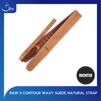 สายสะพายกีตาร์ Richter Raw II Contour Waxy Suede Natural Guitar Strap | Strings Shop