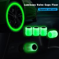 4Pcs Car Tyre Fluorescent Valve Caps Luminous for Dodge Charger Ram 1500 Journey Nitro Challenger Durango S98 Car Accessories Wheel Covers