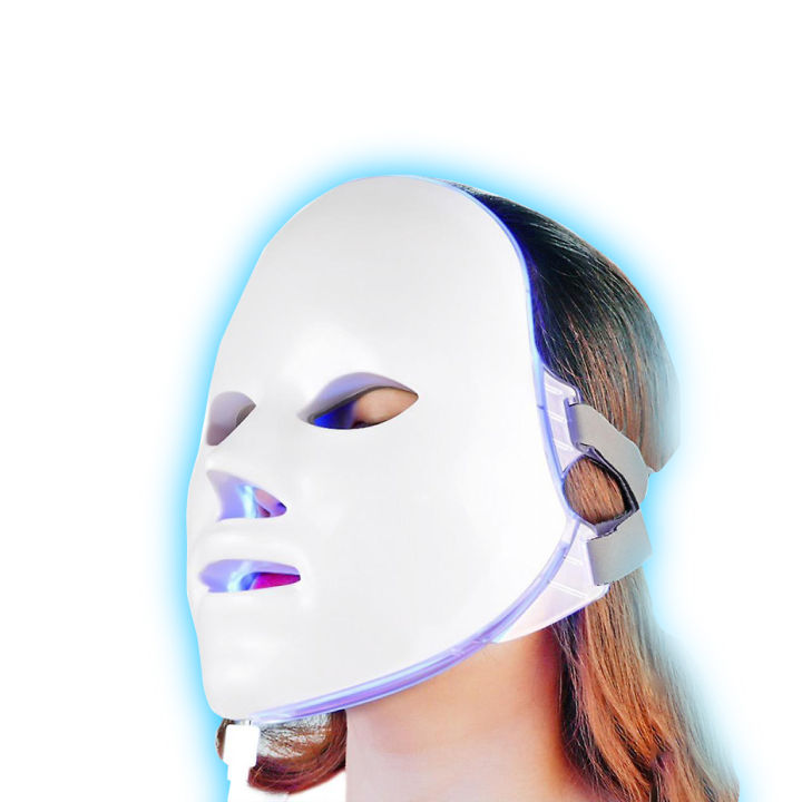 หน้ากากled-7สี-รักษาสิว-ฟื้นฟูผิวป้องกันสิว-led-face-mask-หน้ากาก-ledรักษาผิว-หน้ากากแสงบำบัด-led-ต่อต้านสิวฟื้นฟูผิวหน้า-ผิวกระจ่างใสcod