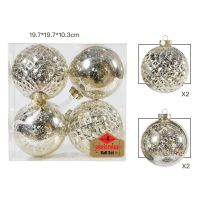 4pcs 10cm Christmas Ball Ornaments Xmas Tree Decorations Hanging Pendant For Holiday Wedding Party Indoor Outdoor Home Decor