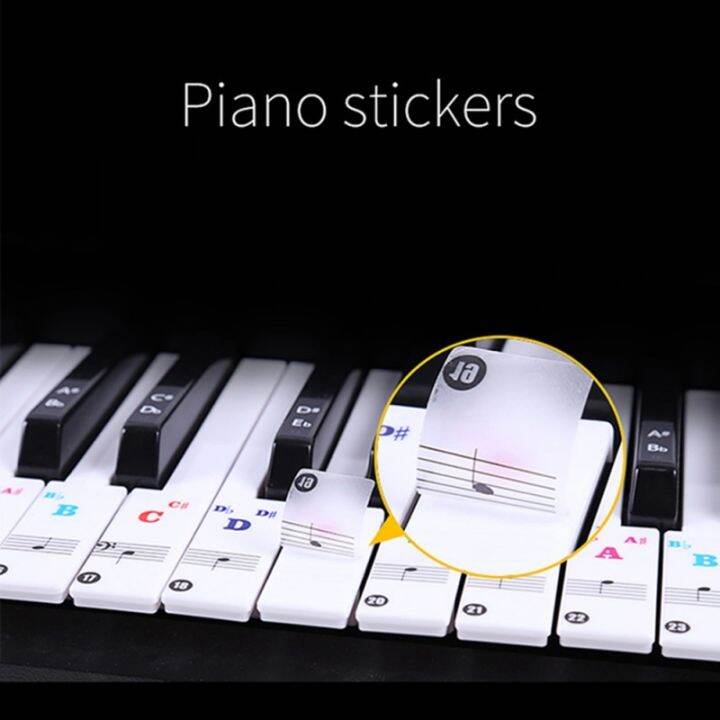 new-88-61-key-color-piano-letter-notes-stickers-keyboard-hand-roll-piano-keyboard-transparent-stickers-notation-transparent