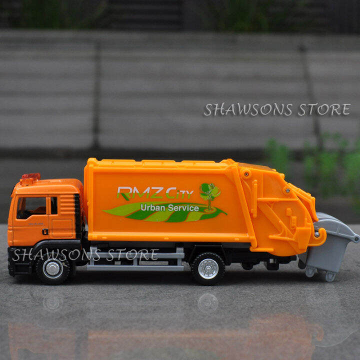 rmz-city-1-60-scale-diecast-metal-man-tgs-garbage-cleaning-truck-vehicle-model-dumpcart