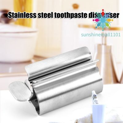 SM01 Toothpaste Squeezer Tube Toothpaste Dispenser Toothbrush Holder Rack Stainless Steel Dispenser Bathroom Accessories 5211033✖☼