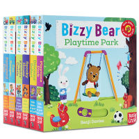 English original genuine bizzy bear very busy theme park Volume 6 busy bear fun puzzle mechanism operation book picture book childrens Enlightenment cognitive paperboard book