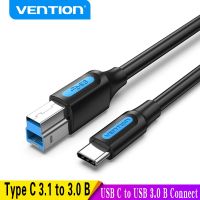 Vention USB C ไปยัง USB Type B 3.0สายสำหรับ HDD เคสดิสก์ Enclosure กล้องวิดีโอดิจิตอล Blue Ray Drive Type C สายสี่เหลี่ยมใหม่