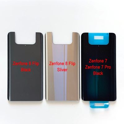 Original For Asus Zenfone 7 ZS670KS Battery Cover 7 Pro ZS671KS For Asus Zenfone 8 Back Cover 8 Flip 8Flip Back Case Housing Replacement Parts