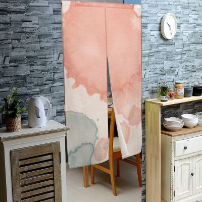 Fashion 2023 Printing Japanese 3D screen door, kitchen partition, linen curtain, living room shading curtain