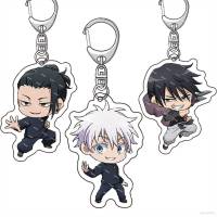 Jujutsu Kaisen Keychain Anime Keyring Acrylic Cute Gojo Satoru Kugisaki Nobara Bag Pendant Gift