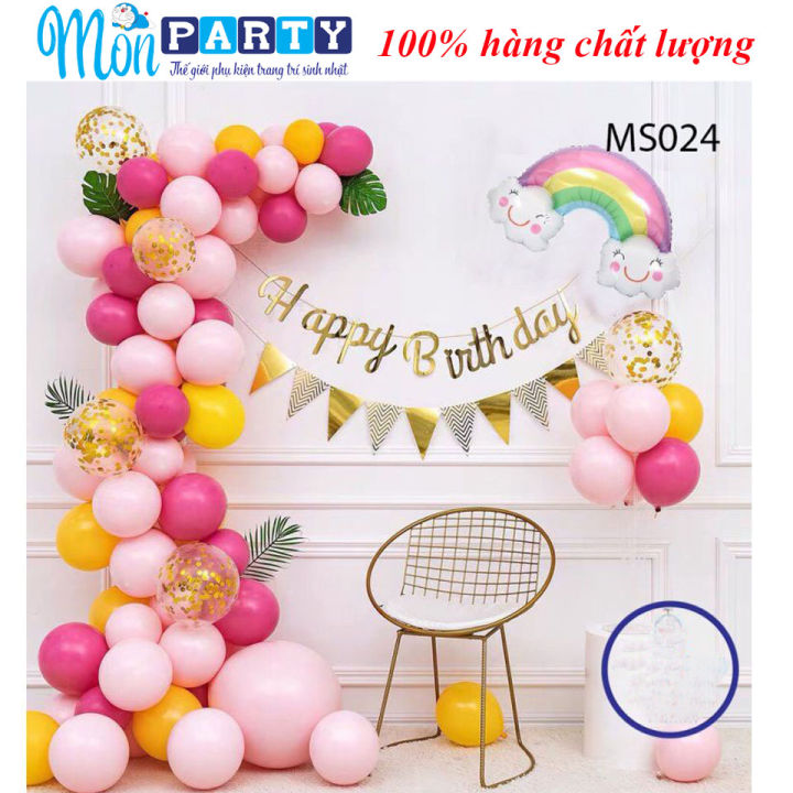 Mua Combo set bong bóng bay trang trí tiệc sinh nhật happy birthday cho bé  trai bé gái nhiều mẫu đủ đồ phụ kiện TH01  PC006 tại TRANG TRI SINH NHAT