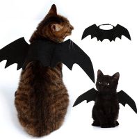 ZZOOI Halloween Pet Dog Costumes Bat Wings Vampire Black Cute Fancy Dress Up Halloween Cat Puppy Costume Photo Prop Pet Accessories