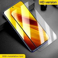 SmartDevil Tempered Glass For Xiaomi POCO X3 Pro POCO X2 X3 GT NFC Screen Protector For POCO M3 Pro F2 Pro F3 HD Non-full Cover