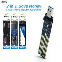 M.2 to USB Adapter Dual Protocol SSD Board M.2 NVME PCIe NGFF SATA M2 Card Support 2230 2242 2260 2280 NVME/SATA M2 SSD RTL9210B