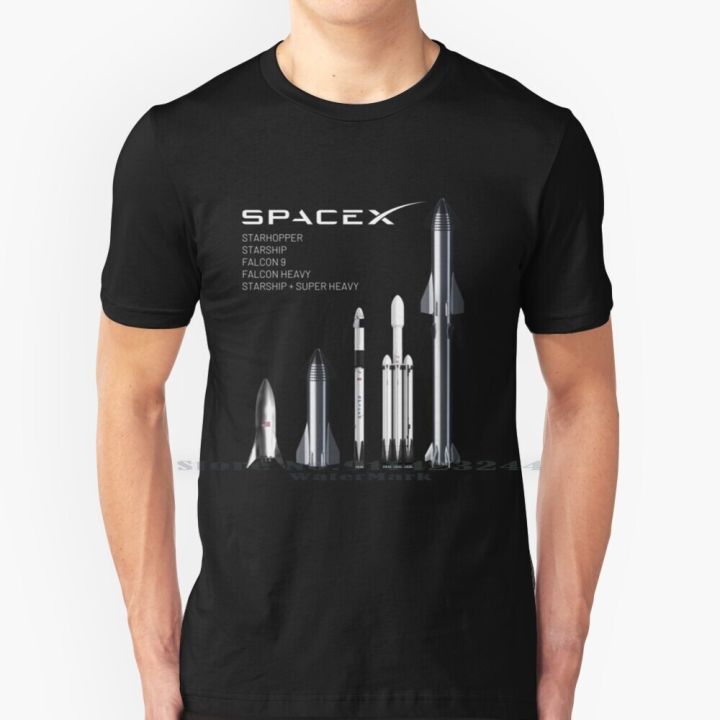 Spacex Rockets-Starship , Falcon Heavy , Falcon 9 Line Up T Shirt 100% ...