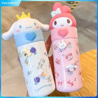 FavorMax 350มล. Kawaii Sanrioed My Melody Cinnamoroll แก้วสแตนเลสเก็บความร้อน316การ์ตูนตุ๊กตาน่ารักถ้วยเก็บความเย็นสูญญากาศกระติกน้ำเก็บความเย็นสำหรับเด็ก4สี