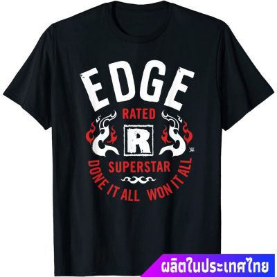 มวยปล้ำอาชีพ มวย มวยปล้ำลีก อเมริกา WWE Edge Rated R Superstar T-Shirt คอกลม แฟชั่น  ผ้าฝ้ายแท้ เสื้อยืด ผ้าฝ้ายแท้S-5XL