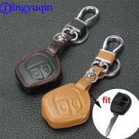 ⊙ jingyuqin 2 Buttons Remote Leather Car-Styling Key Cover Case For Suzuki SX4 Swift LIiana Vitara Jimny ALTO IGNIS ESTEEM