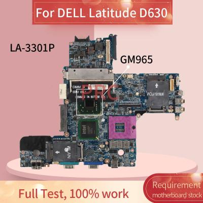 CN-0DT781 0DT781 For DELL Latitude D630 Notebook Mainboard LA-3301P GM965 DDR2 Laptop Motherboard