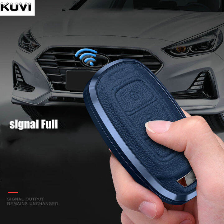 หนังรถ-remote-key-case-สำหรับ-hyundai-i30-ix25-elantra-kona-solaris-azera-grandeur-ig-tm-accent-santa-fe-palisade