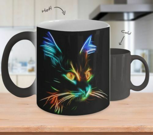 ถ้วยแก้วเปลี่ยนสีแก้วกาแฟแมววิเศษ110z-ใหม่2020สีของขวัญถ้วยใส่นมชาเครื่องเซรามิค