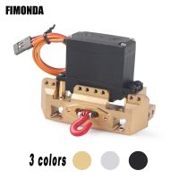 CNC Aluminum Multifunctional TRX4 Front Bumper Mount Servo Winch Brass Mount for 1/10 RC Crawler TRX-4 TRX6 Upgrade Part