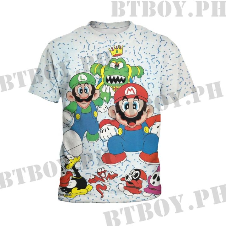 mario-bros-t-shirt-for-kids-fashion-print-game-shirt