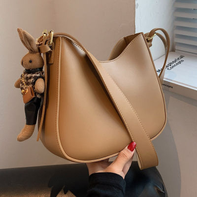 2023 Womens Fashion bags Retro Solid Color PU Leather Shoulder Bag Casual Women Handbags